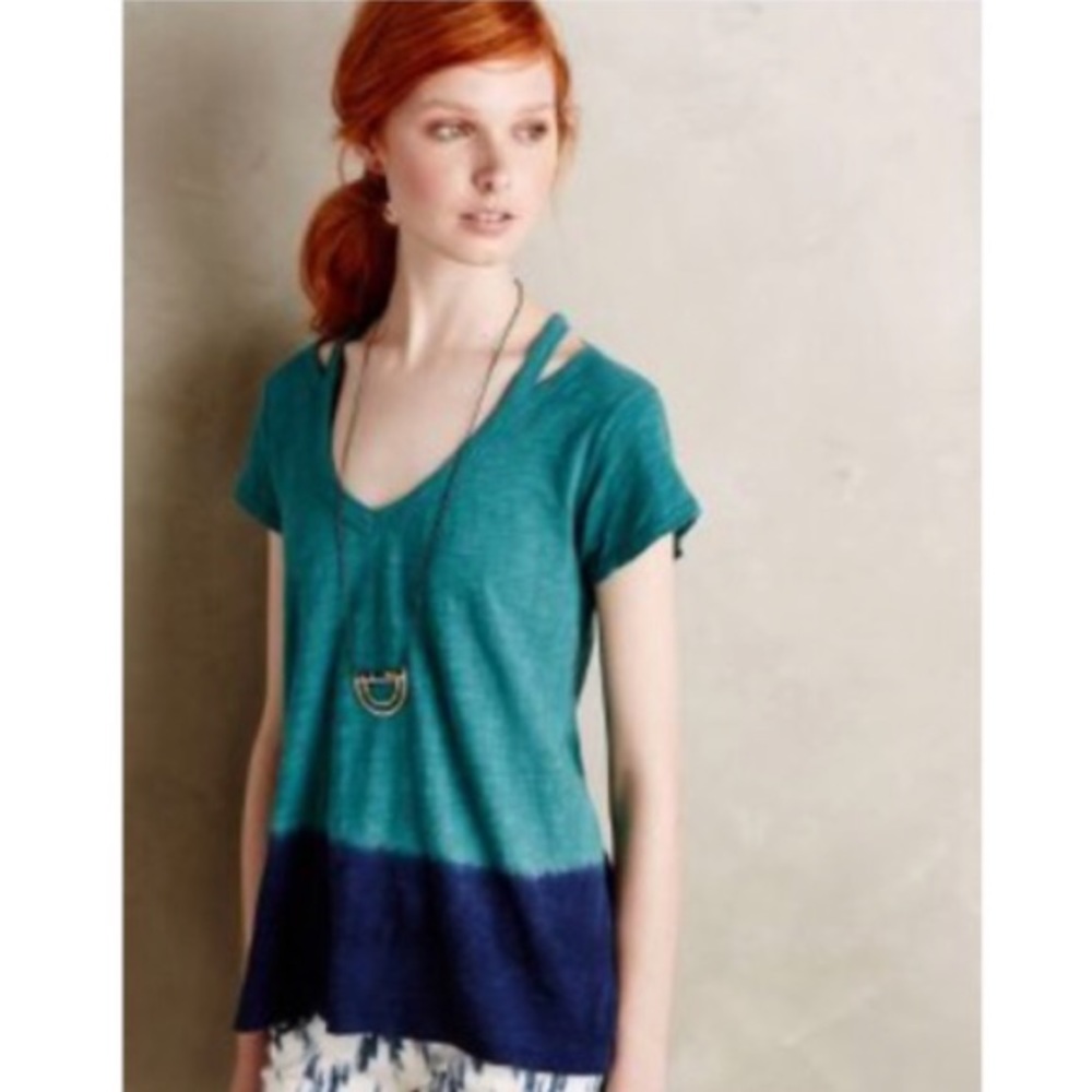 Anthropologie Left of Center Tie Dye T-Shirt